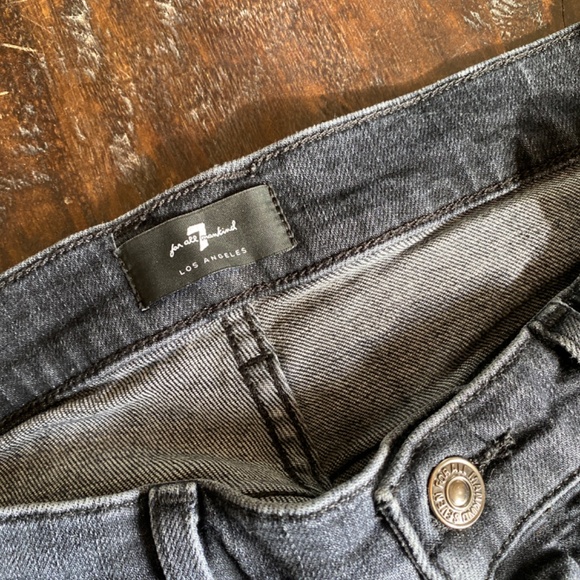 7 for All Man Kind - Black - Monroe Shorts - Picture 5 of 7